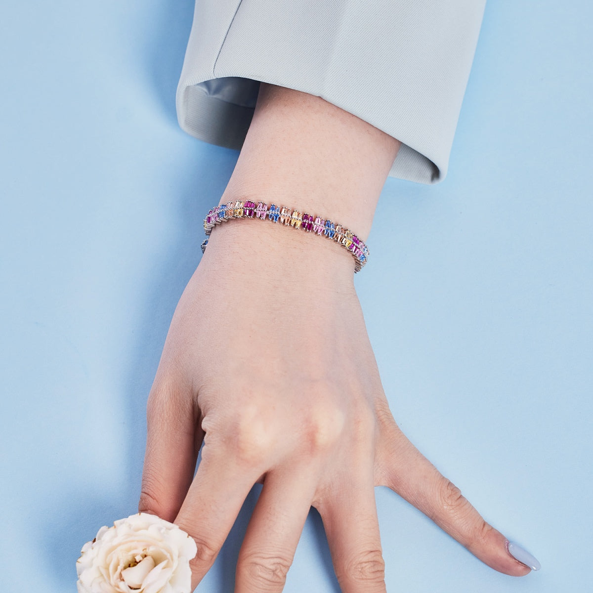 [Together]Funkelndes, exquisites Party-Armband mit mehreren Schliffarten