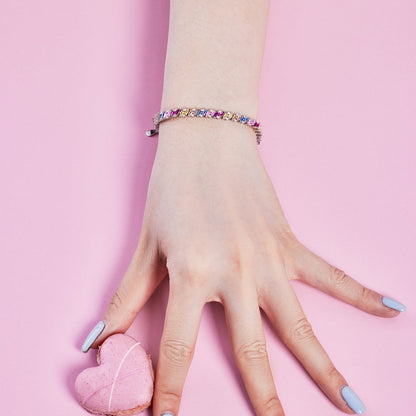 [Together] Verziertes funkelndes Party-Armband mit mehreren Schliffarten