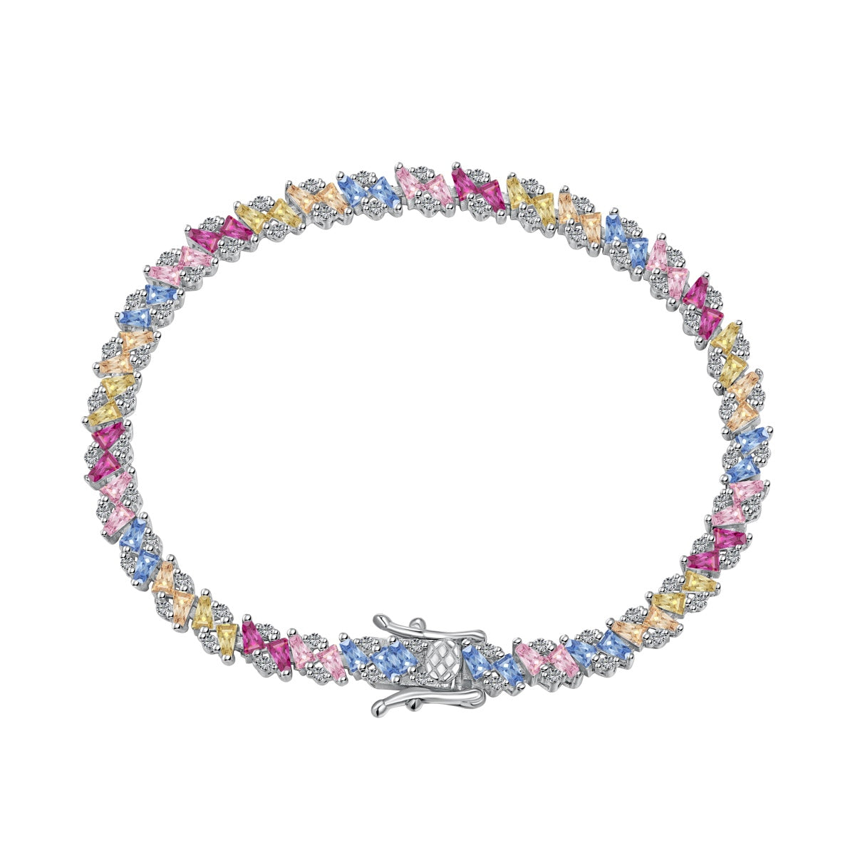 [Together] Verziertes funkelndes Party-Armband mit mehreren Schliffarten