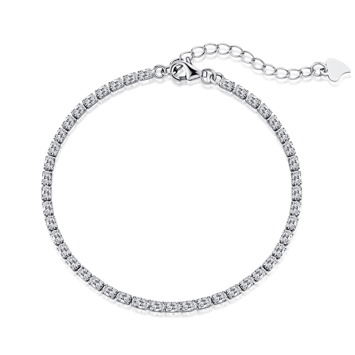 [Zusammen]Elegantes Smaragdschliff-Tagesarmband
