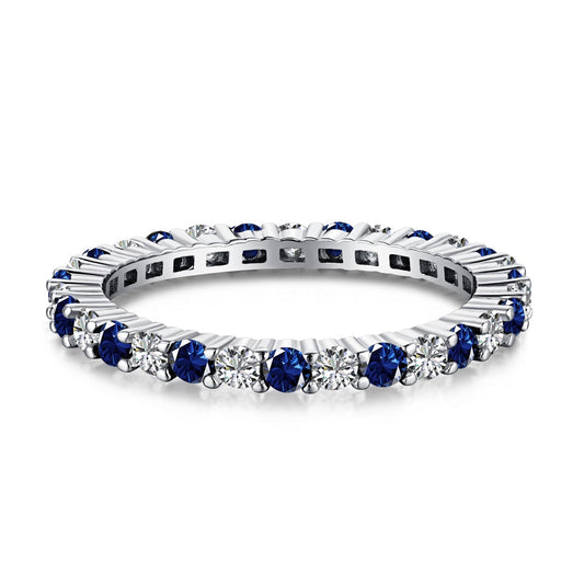 [Zusammen]Exquisiter bunter Tennisring mit rundem Schliff