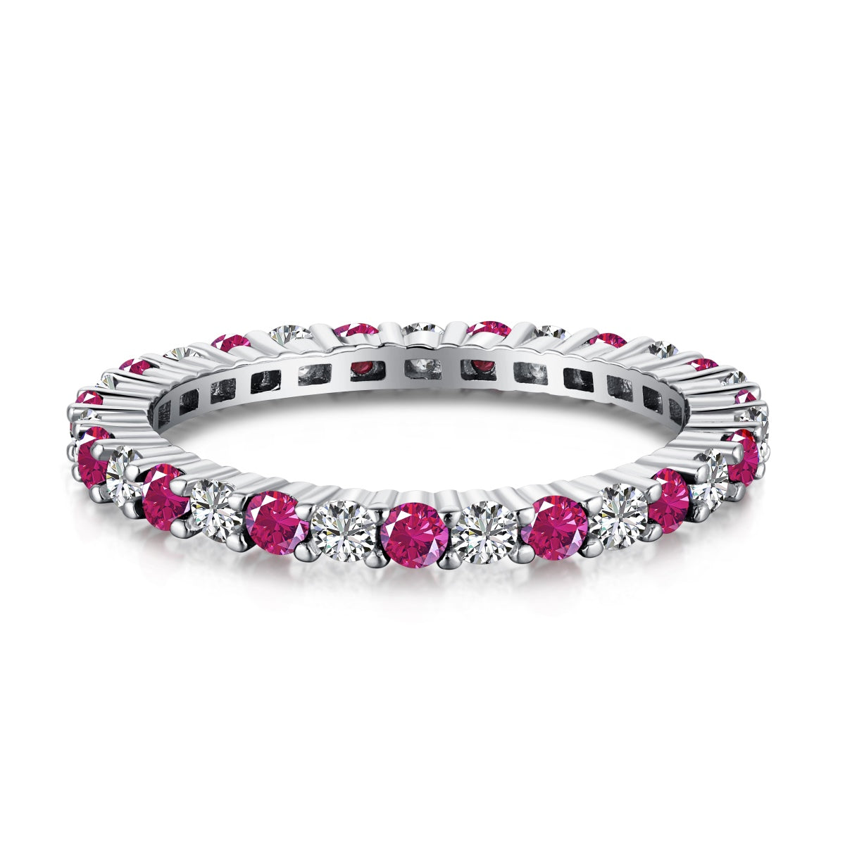[Zusammen]Exquisiter bunter Tennisring mit rundem Schliff