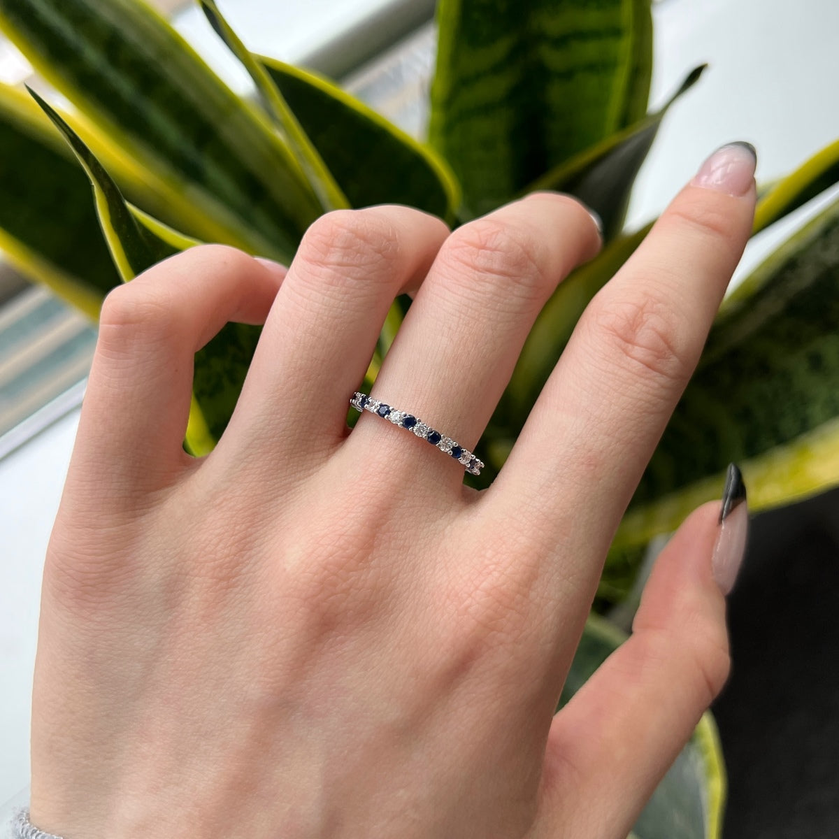 [Zusammen]Exquisiter bunter Tennisring mit rundem Schliff