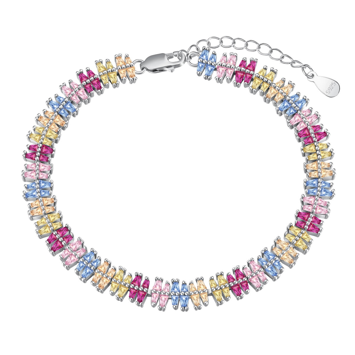 [Together]Funkelndes, exquisites Party-Armband mit mehreren Schliffarten