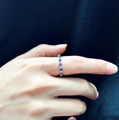 [Zusammen]Exquisiter bunter Tennisring mit rundem Schliff