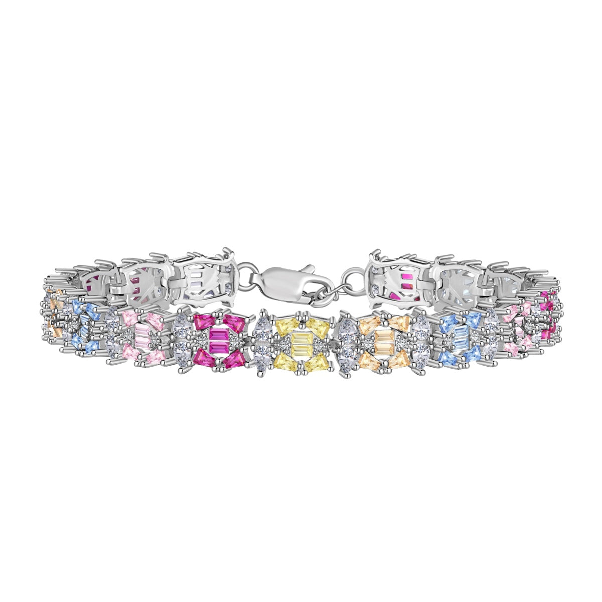 [Zusammen] Zartes, farbenfrohes Party-Armband mit mehreren Schnitten