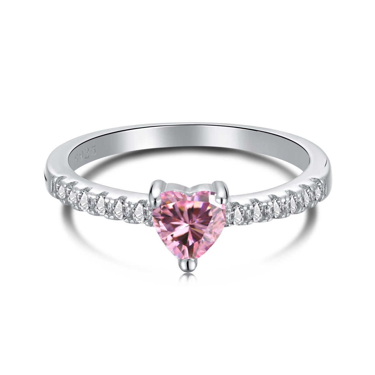 [Zusammen]0,5 Karat CaratEternity Charmanter Herzform-Liebhaberring