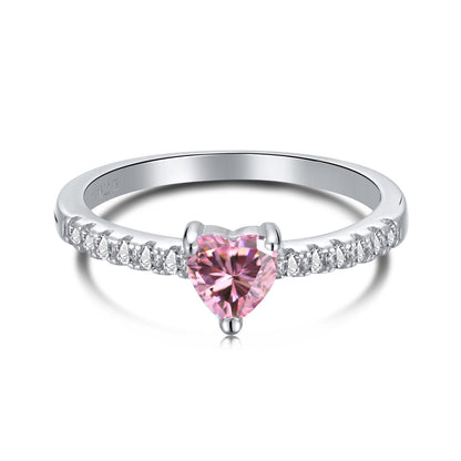 [Zusammen]0,5 Karat CaratEternity Charmanter Herzform-Liebhaberring