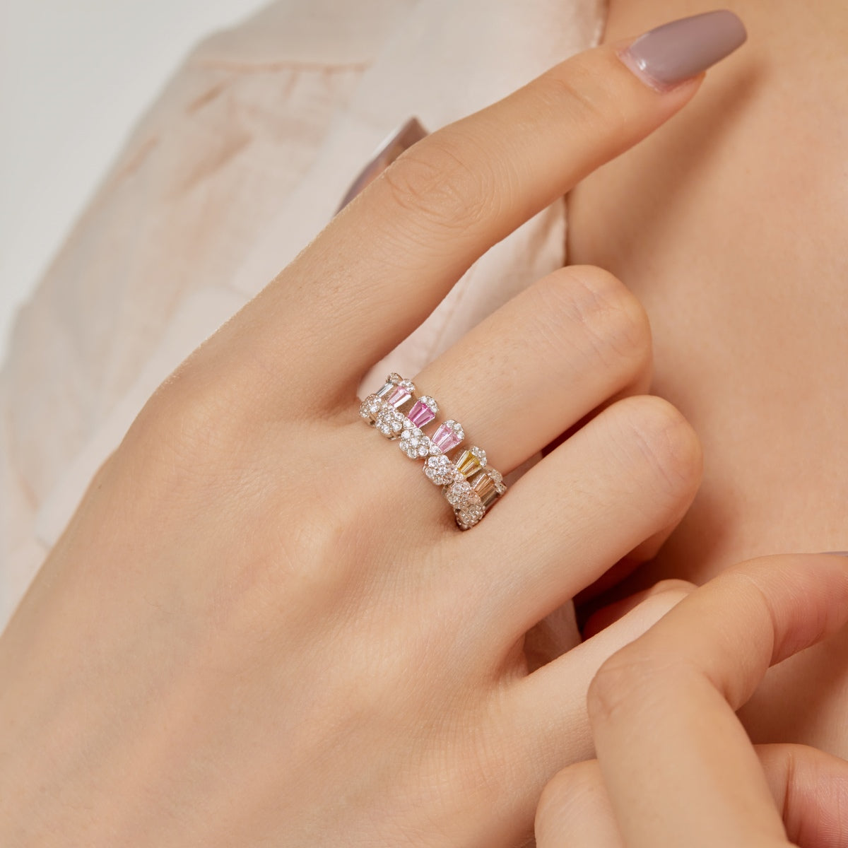 [Zusammen]Wunderschöner Radiant Cut Tagesring