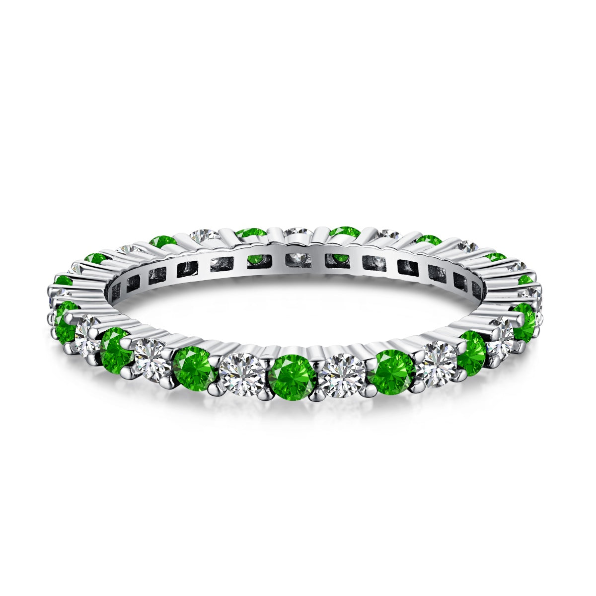 [Zusammen]Exquisiter bunter Tennisring mit rundem Schliff