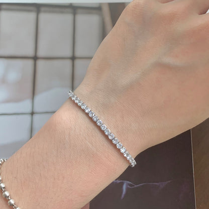 [Together] Funkelndes Armband im Rundschliff für jeden Tag