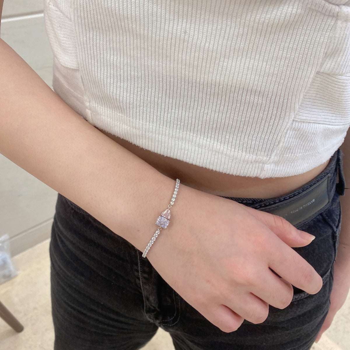 [Together] 眩しいユニークなマルチシェイプの恋人ブレスレット