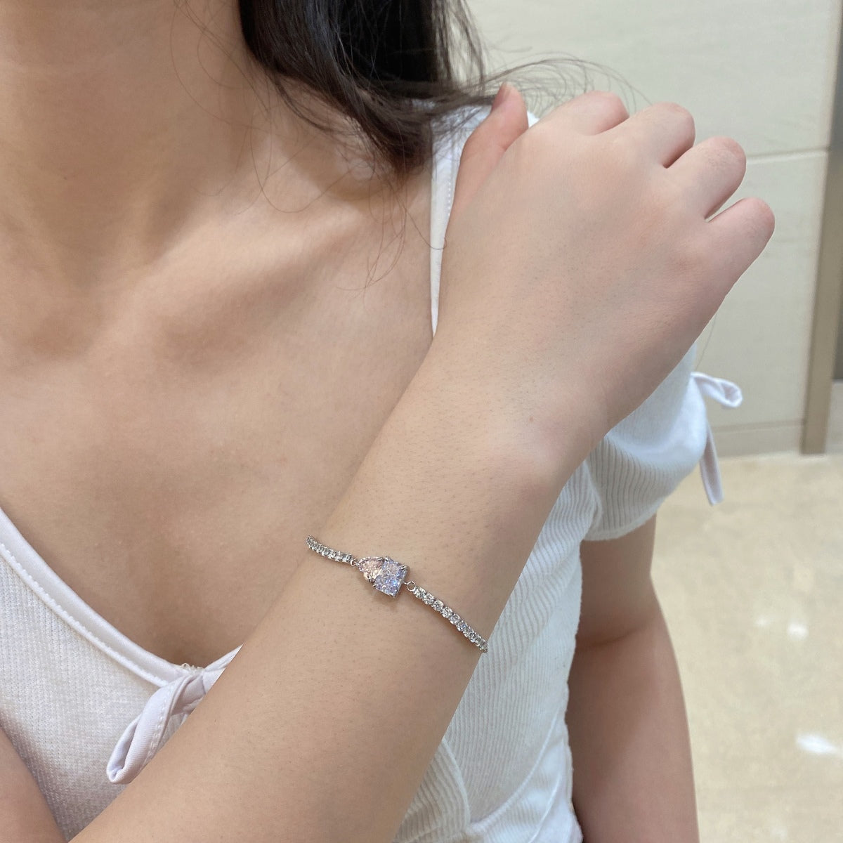 [Together] 眩しいユニークなマルチシェイプの恋人ブレスレット