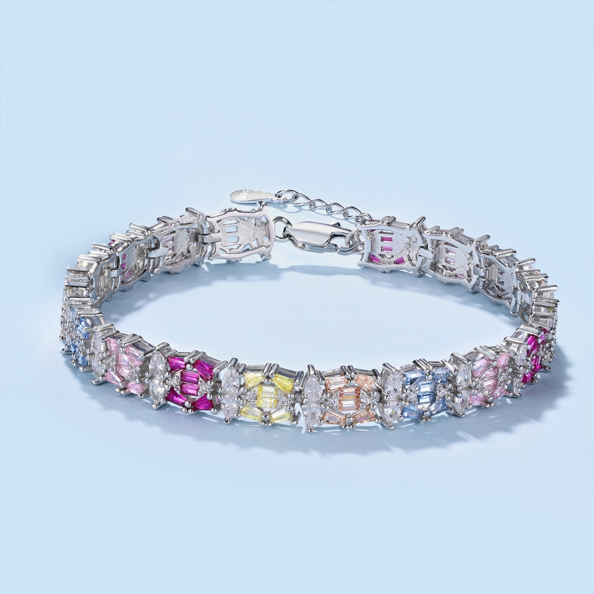 [Zusammen] Zartes, farbenfrohes Party-Armband mit mehreren Schnitten