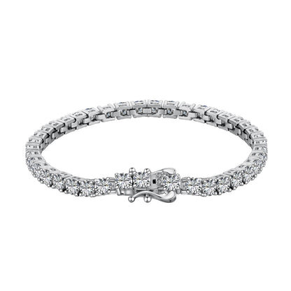 [Zusammen]Luxuriöses verziertes Tennisarmband mit Rundschliff