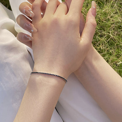 [Zusammen] Strahlendes buntes Party-Armband im Rundschliff
