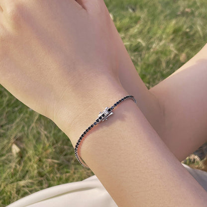 [Zusammen] Strahlendes buntes Party-Armband im Rundschliff