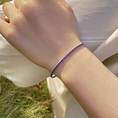[Zusammen] Strahlendes buntes Party-Armband im Rundschliff