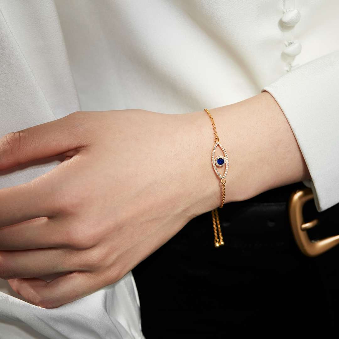 [Zusammen]Armband mit Teufelsauge-Hohldesign