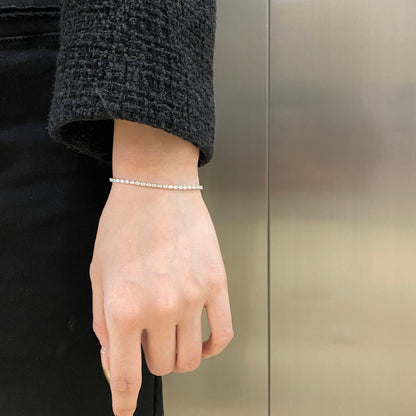 [Zusammen]Elegantes Smaragdschliff-Tagesarmband
