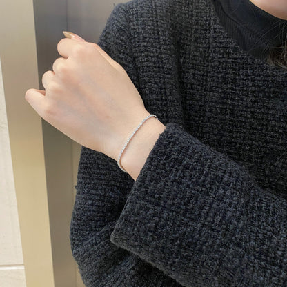 [Zusammen]Elegantes Smaragdschliff-Tagesarmband