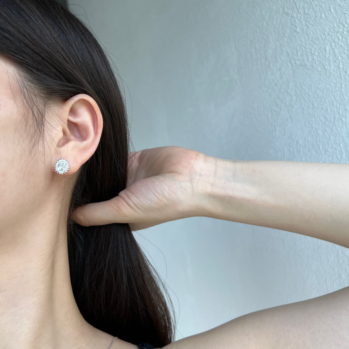 [Together]Delicate Radiant Oval Cut Daily Earrings