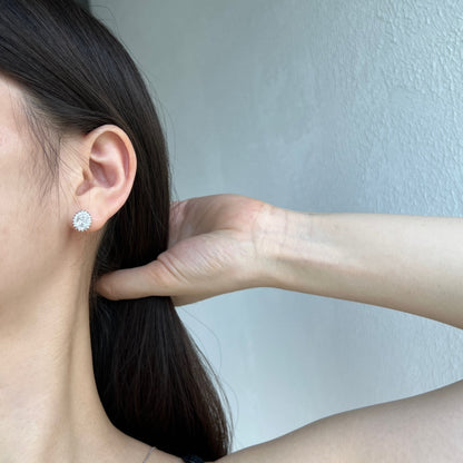 [Together]Delicate Radiant Oval Cut Daily Earrings