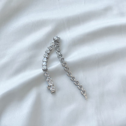 [Zusammen]0,75 Karat elegantes romantisches Herzform-Liebhaberarmband