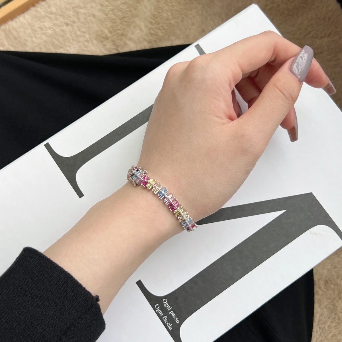 [Together]Funkelndes, exquisites Party-Armband mit mehreren Schliffarten