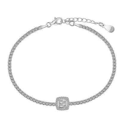 [Zusammen]Luxuriöses schillerndes Bankettarmband in quadratischer Form