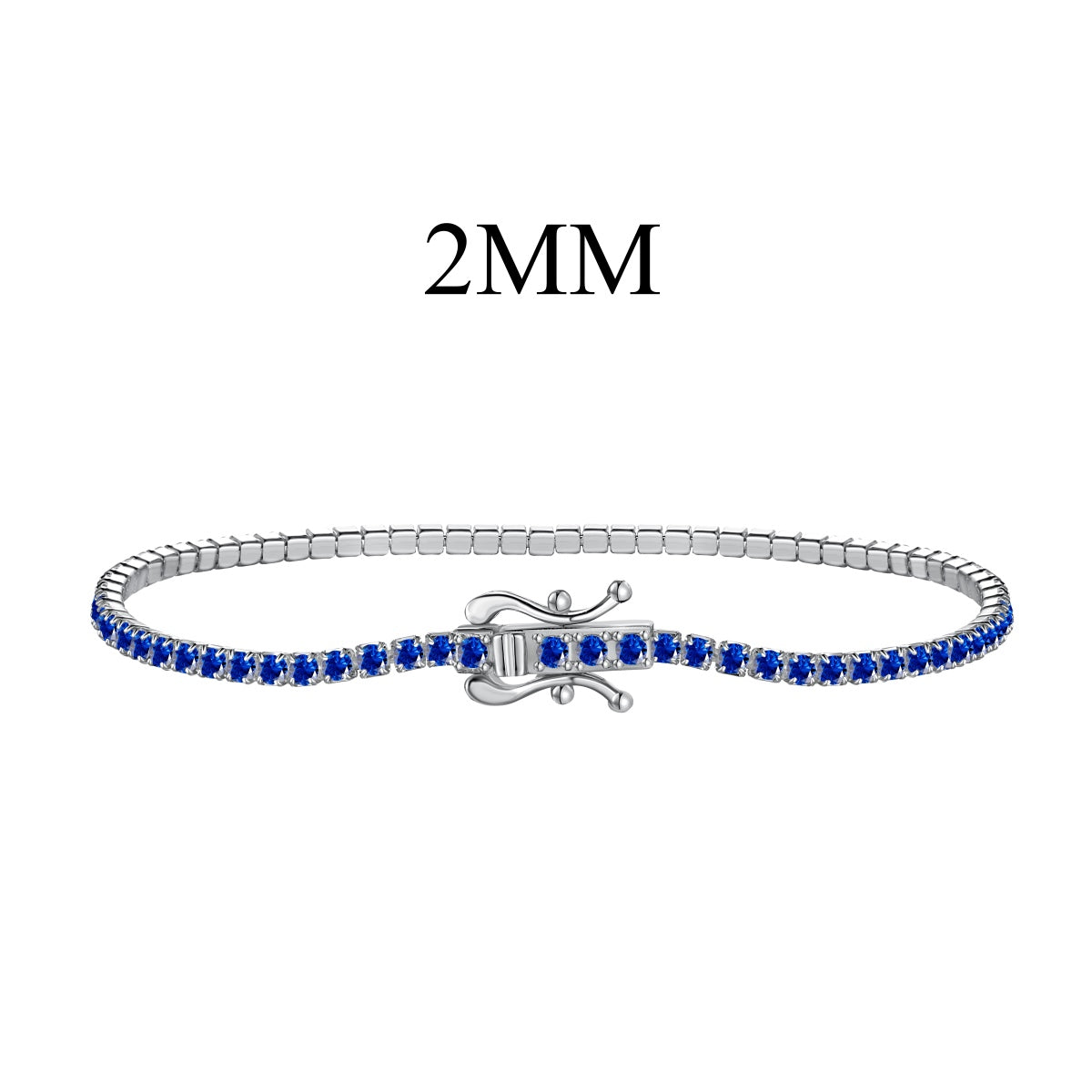 [Zusammen] Strahlendes buntes Party-Armband im Rundschliff