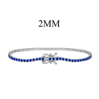 [Zusammen] Strahlendes buntes Party-Armband im Rundschliff