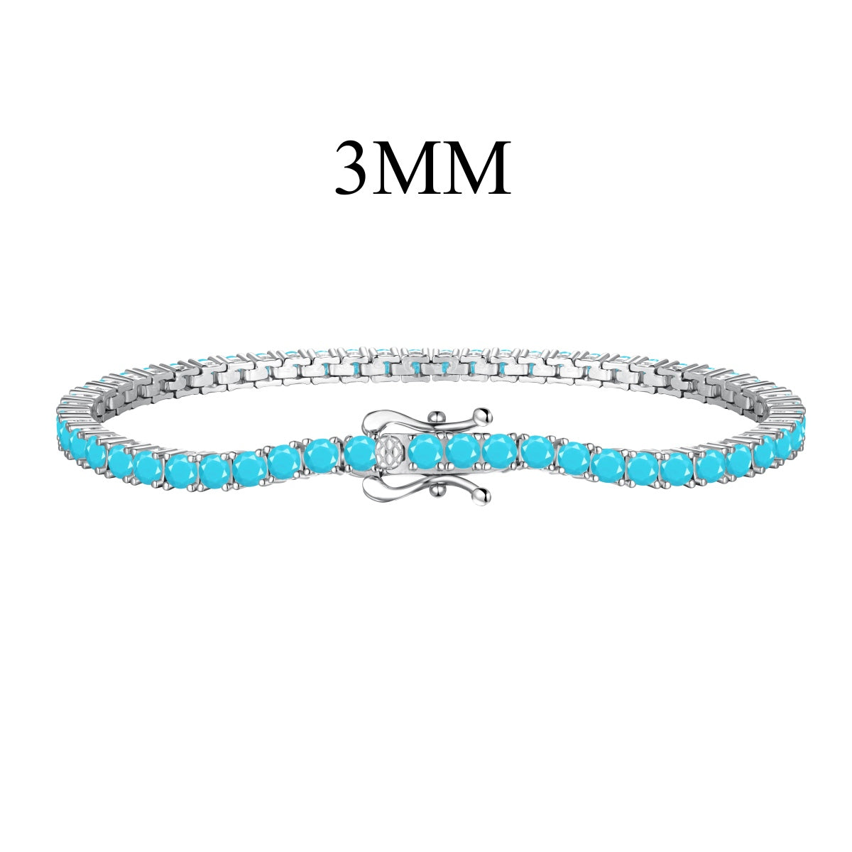 [Zusammen]Zierliches, bezauberndes Tennisarmband mit rundem Schliff
