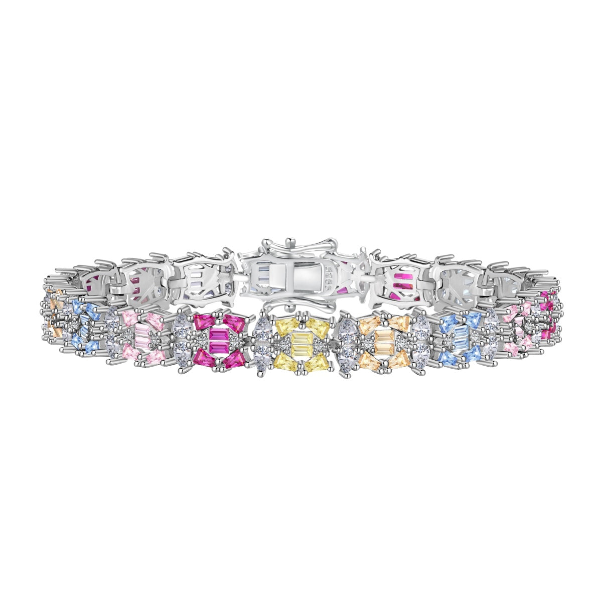 [Zusammen] Zartes, farbenfrohes Party-Armband mit mehreren Schnitten