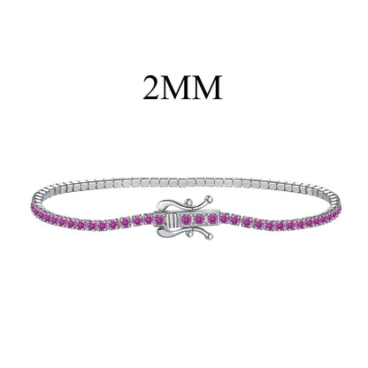 [Zusammen] Strahlendes buntes Party-Armband im Rundschliff