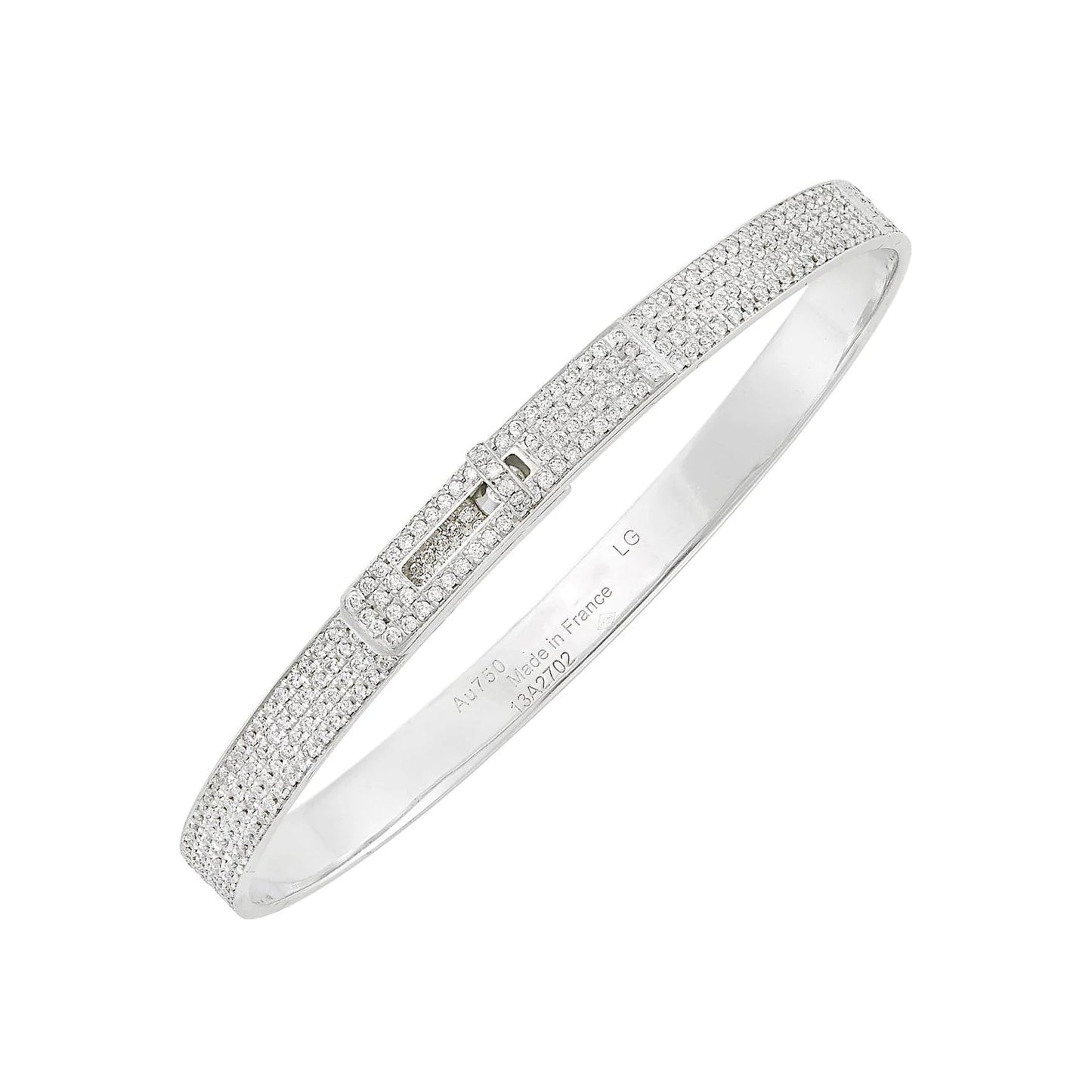 [Together Jewelry]HM KELLY BRACELET IN SILVER AND FULL PAVE DIAMOND
