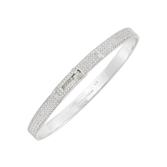 [Together Jewelry]HM KELLY BRACELET IN SILVER AND FULL PAVE DIAMOND