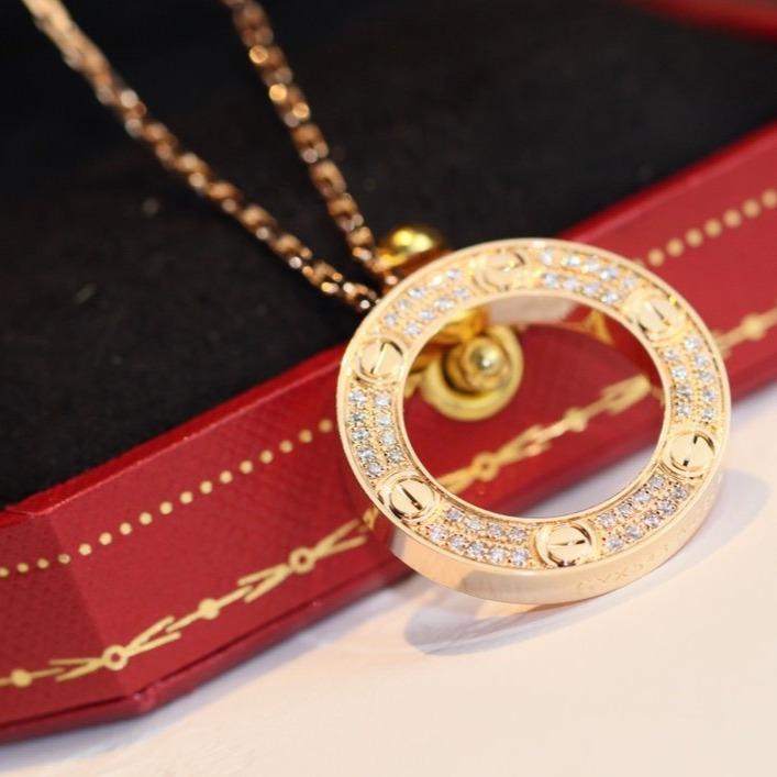[Together Jewelry]LOVE NECKLACE ADJUSTABLE ROSE GOLD