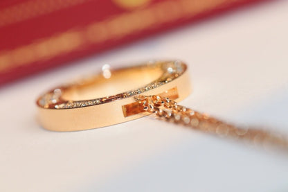 [Together Jewelry]LOVE NECKLACE ADJUSTABLE ROSE GOLD