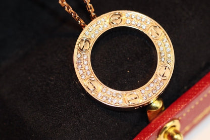 [Together Jewelry]LOVE NECKLACE ADJUSTABLE ROSE GOLD