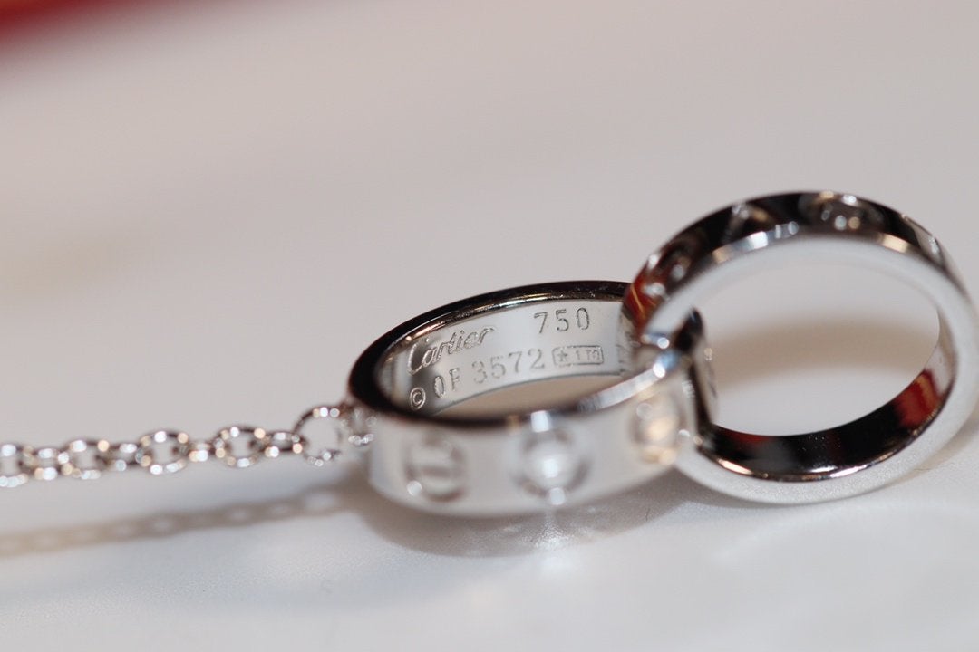 [Together Jewelry]LOVE NECKLACE PINK GOLD AND SILVER