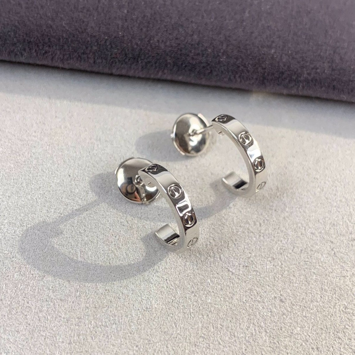 [Together Jewelry]LOVE EARRINGS 2.65MM SILVER