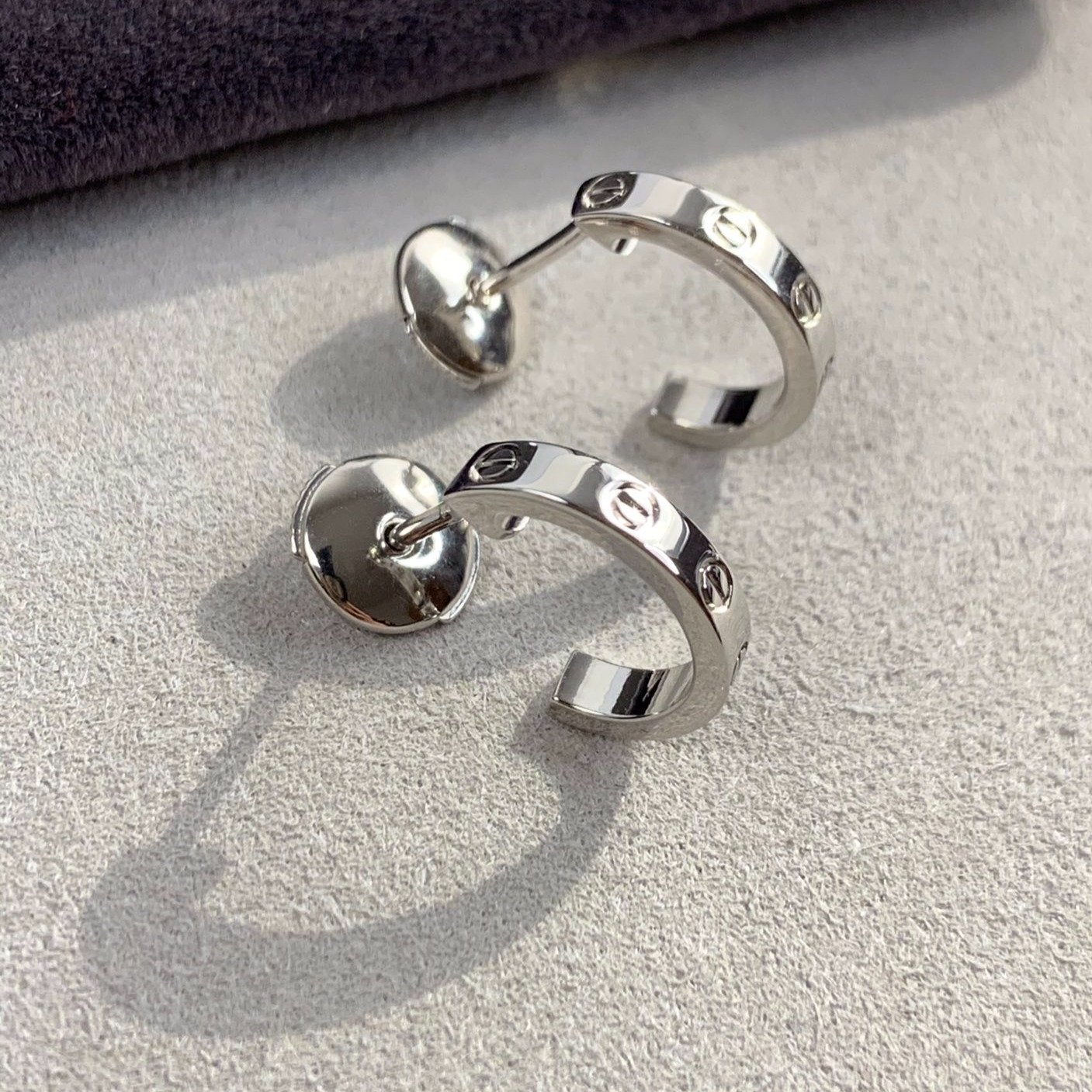 [Together Jewelry]LOVE EARRINGS 2.65MM SILVER