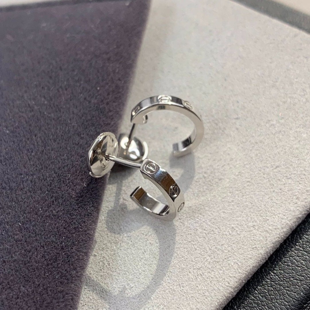 [Together Jewelry]LOVE EARRINGS 2.65MM SILVER