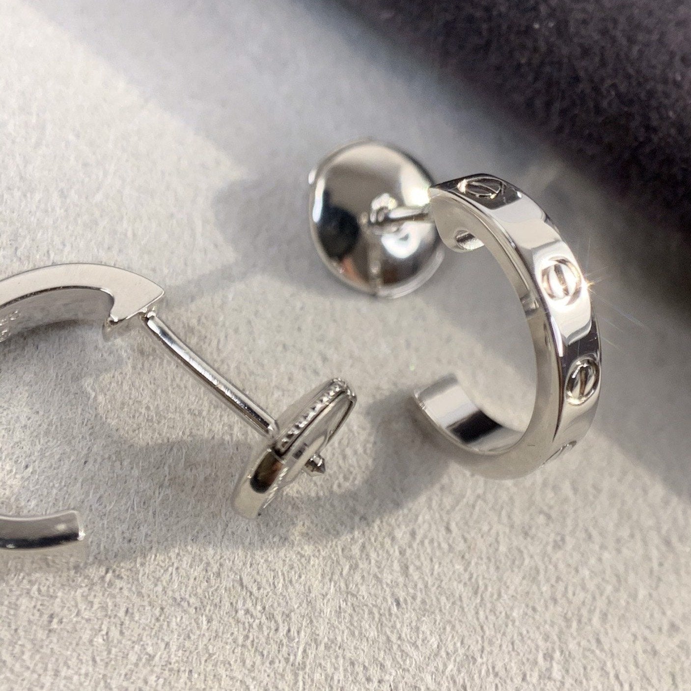 [Together Jewelry]LOVE EARRINGS 2.65MM SILVER