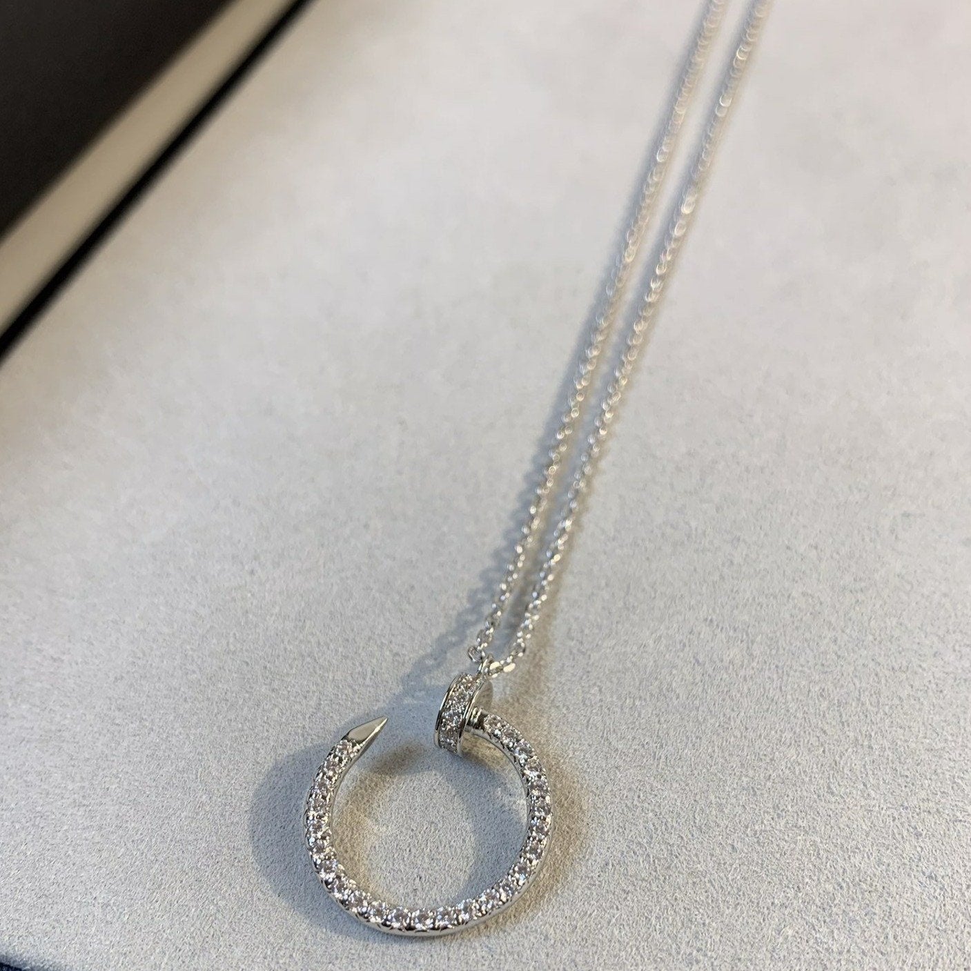 [Together Jewelry]JUSTE NECKLACE SILVER DIAMONDS