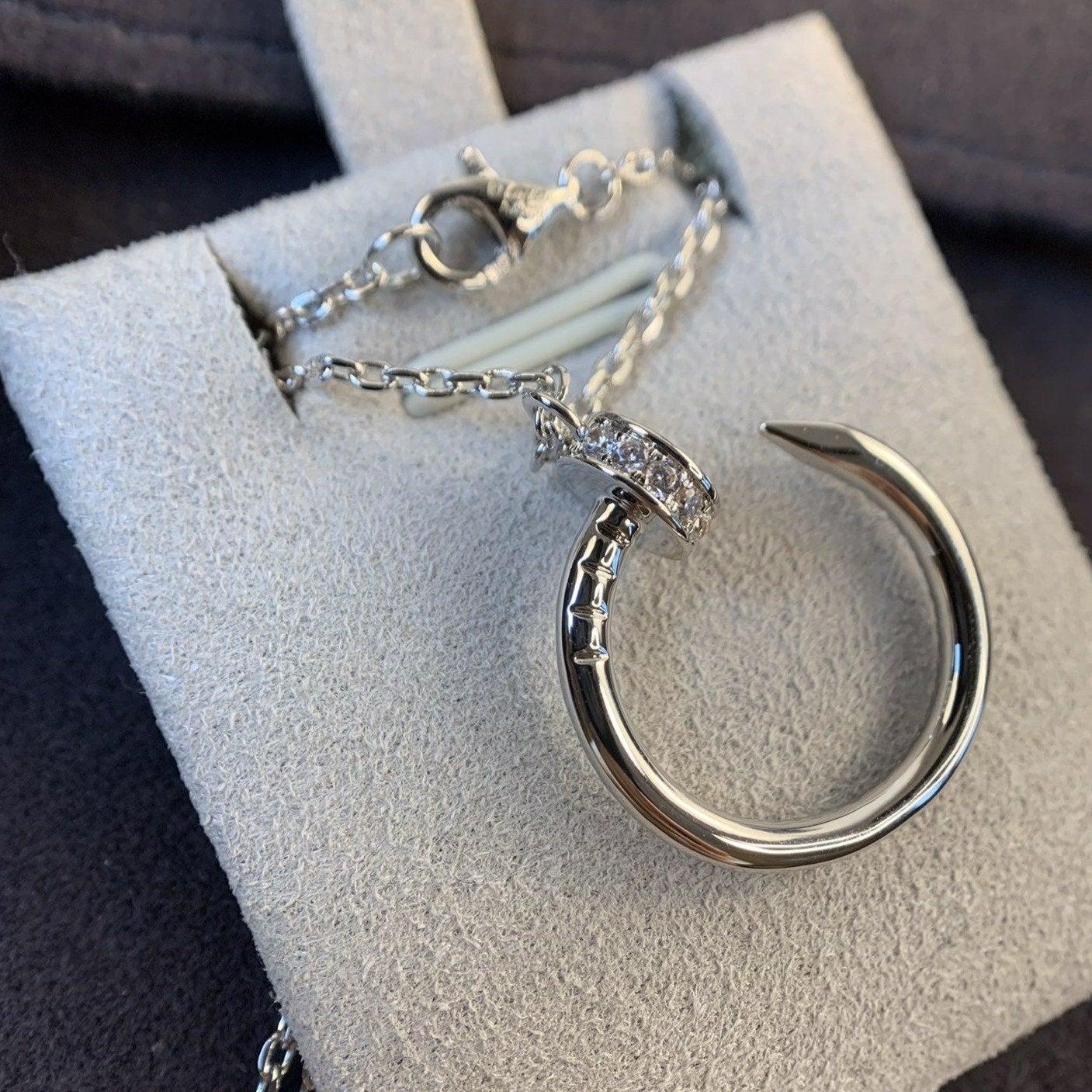 [Together Jewelry]JUSTE NECKLACE SILVER DIAMONDS