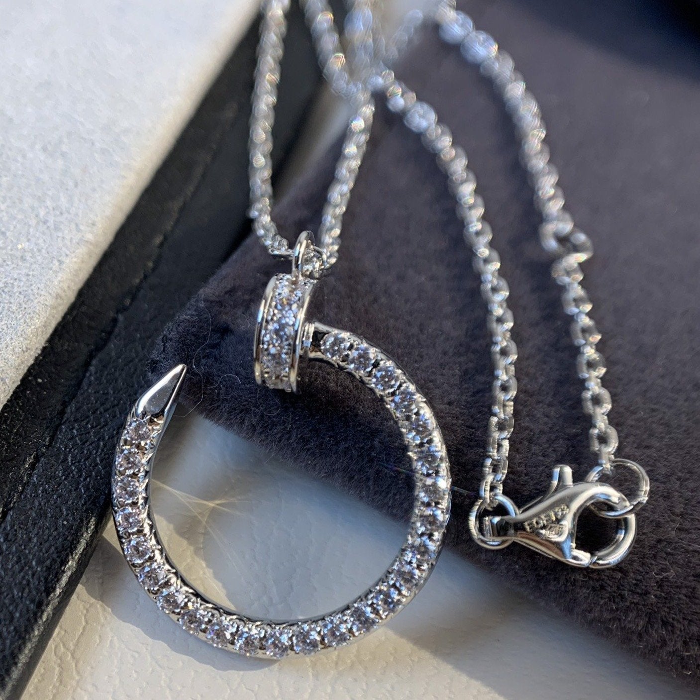 [Together Jewelry]JUSTE NECKLACE SILVER DIAMONDS
