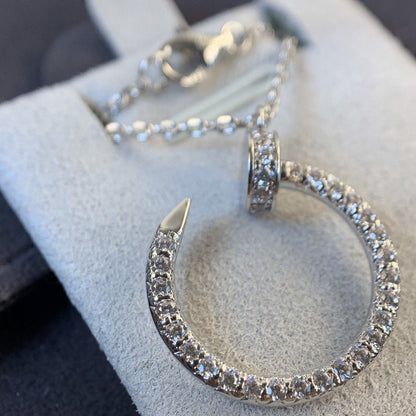 [Together Jewelry]JUSTE NECKLACE SILVER DIAMONDS