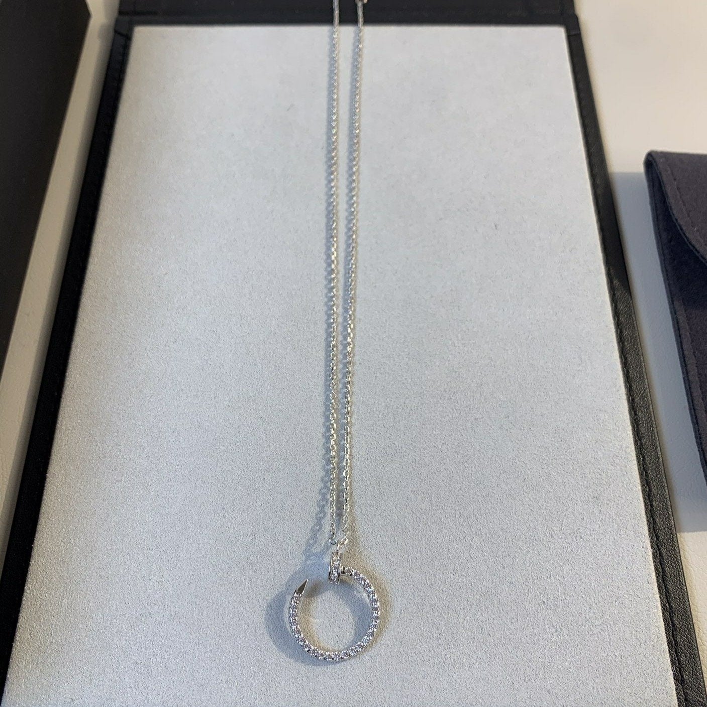[Together Jewelry]JUSTE NECKLACE SILVER DIAMONDS